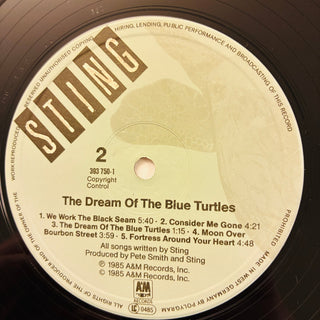 Sting – The Dream Of The Blue Turtles LP mit OIS und Beiblatt (VG+) - schallplattenparadis