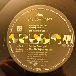 Sting – The Soul Cages LP (NM) - schallplattenparadis