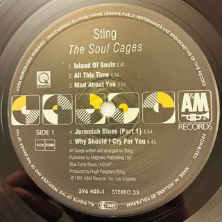 Sting – The Soul Cages LP (NM) - schallplattenparadis