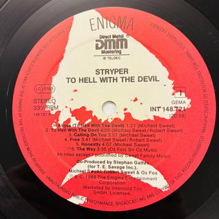 Stryper ‎– To Hell With The Devil LP (NM) - schallplattenparadis