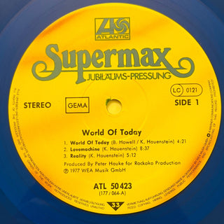 Supermax ‎– World Of Today - Blue Vinyl (VG+) - schallplattenparadis