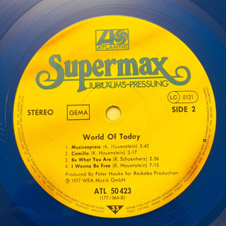 Supermax ‎– World Of Today - Blue Vinyl (VG+) - schallplattenparadis