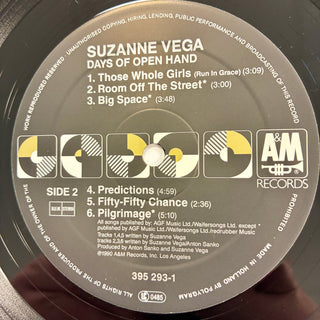 Suzanne Vega ‎– Days Of Open Hand LP mit OIS (NM) - schallplattenparadis