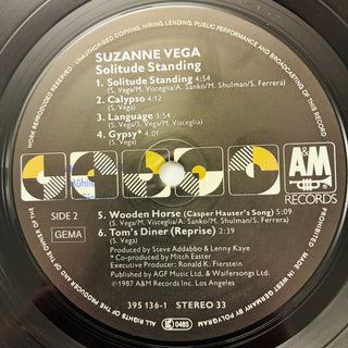 Suzanne Vega ‎– Solitude Standing LP mit OIS und Beiblatt (NM) - schallplattenparadis