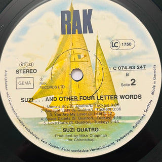 Suzi Quatro ‎– Suzi... And Other Four Letter Words LP mit OIS (NM) - schallplattenparadis