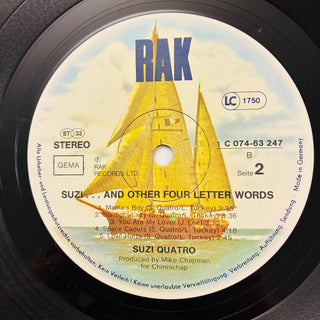 Suzi Quatro ‎– Suzi... And Other Four Letter Words LP (VG+) - schallplattenparadis