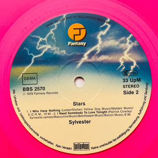 Sylvester ‎– Stars LP - Pink Translucent Vinyl mit OIS (NM) - schallplattenparadis