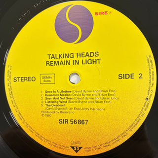 Talking Heads – Remain In Light LP mit OIS (NM) - schallplattenparadis