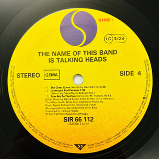 Talking Heads – The Name Of This Band Is Talking Heads Doppel LP (NM) - schallplattenparadis