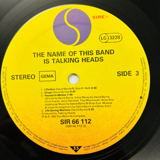 Talking Heads – The Name Of This Band Is Talking Heads Doppel LP (NM) - schallplattenparadis