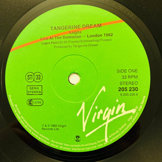 Tangerine Dream ‎– Logos - Live At The Dominion London 1982 Doppel LP (VG+) - schallplattenparadis