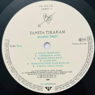 Tanita Tikaram ‎– Ancient Heart LP mit OIS (NM) - schallplattenparadis