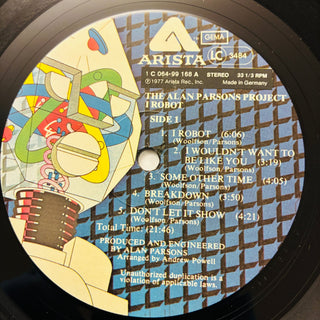 The Alan Parsons Project – I Robot LP (NM) - schallplattenparadis