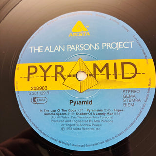 The Alan Parsons Project ‎– Pyramid LP (VG+) - schallplattenparadis