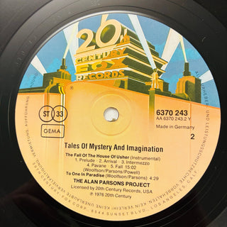 The Alan Parsons Project ‎– Tales Of Mystery And Imagination LP (VG+) - schallplattenparadis