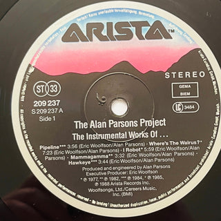 The Alan Parsons Project ‎– The Instrumental Works LP (VG+) - schallplattenparadis