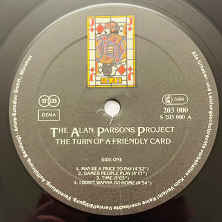 The Alan Parsons Project ‎– The Turn Of A Friendly Card LP (VG+) - schallplattenparadis