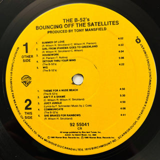 The B - 52's ‎– Bouncing Off The Satellites LP mit OIS (VG+) - schallplattenparadis