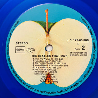 The Beatles – 1967 - 1970 LP - Limited Edition - Blue Vinyl (NM) - schallplattenparadis