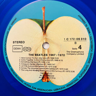 The Beatles – 1967 - 1970 LP - Limited Edition - Blue Vinyl (NM) - schallplattenparadis