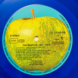 The Beatles – 1967 - 1970 LP - Limited Edition - Blue Vinyl (NM) - schallplattenparadis