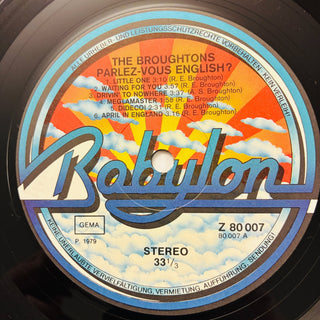 The Broughtons – Parlez - Vous English? LP (NM) - schallplattenparadis