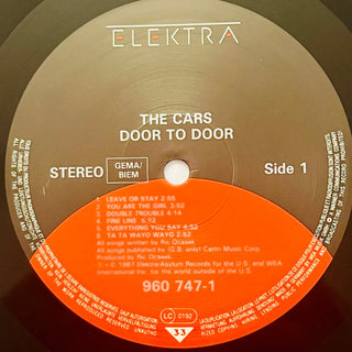 The Cars ‎– Door To Door LP mit OIS (NM) - schallplattenparadis