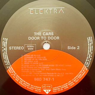 The Cars ‎– Door To Door LP mit OIS (NM) - schallplattenparadis