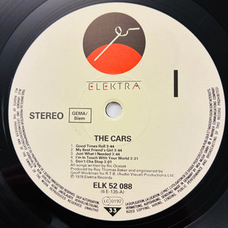 The Cars – The Cars LP mit OIS (NM) - schallplattenparadis
