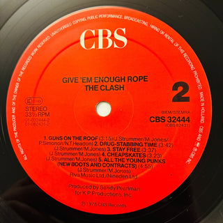 The Clash – Give 'Em Enough Rope LP (NM) - schallplattenparadis