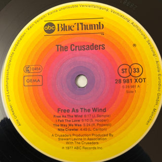 The Crusaders ‎– Free As The Wind LP (NM) - schallplattenparadis