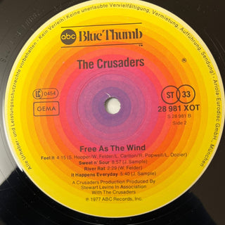 The Crusaders ‎– Free As The Wind LP (NM) - schallplattenparadis