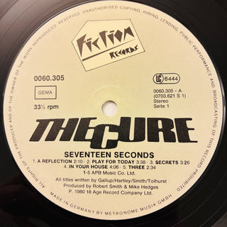 The Cure – Seventeen Seconds LP (NM) - schallplattenparadis