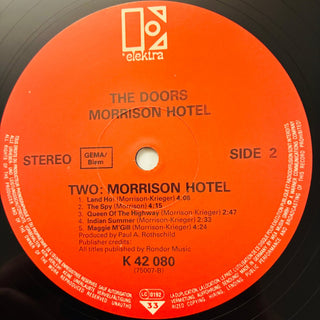 The Doors – Morrison Hotel LP mit OIS (NM) - schallplattenparadis