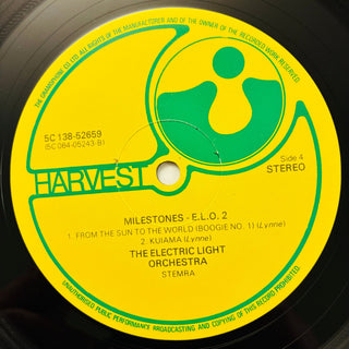The Electric Light Orchestra – Milestones - E.L.O. 1 / E.L.O. 2 Doppel LP (NM) - schallplattenparadis