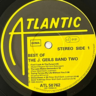 The J. Geils Band ‎– Best Of The J. Geils Band Two LP (VG+) - schallplattenparadis