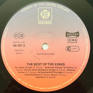 The Kinks ‎– The Best Of The Kinks LP (NM) - schallplattenparadis