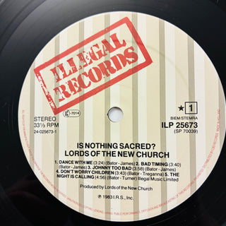 The Lords Of The New Church ‎– Is Nothing Sacred? LP mit OIS (VG+) - schallplattenparadis