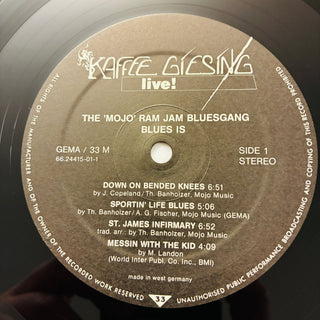 The "Mojo" Ram Jam Bluesgang ‎– Blues Is (...Live At The Kaffee Giesing, Munich...) LP (NM) - schallplattenparadis
