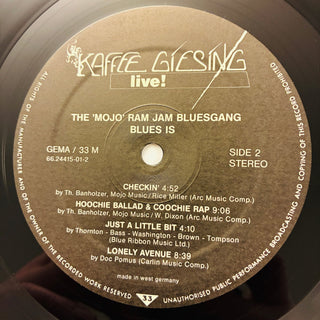 The "Mojo" Ram Jam Bluesgang ‎– Blues Is (...Live At The Kaffee Giesing, Munich...) LP (NM) - schallplattenparadis