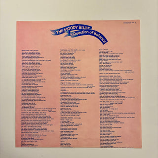 The Moody Blues ‎– A Question Of Balance LP mit Beiblatt (VG+) - schallplattenparadis