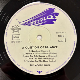 The Moody Blues ‎– A Question Of Balance LP mit Beiblatt (VG+) - schallplattenparadis