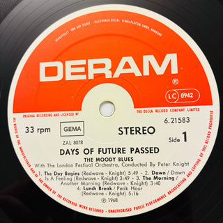 The Moody Blues ‎– Days Of Future Passed LP (NM) - schallplattenparadis