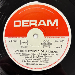 The Moody Blues ‎– On The Threshold Of A Dream Doppel LP (VG+) - schallplattenparadis
