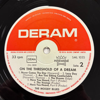 The Moody Blues ‎– On The Threshold Of A Dream Doppel LP (VG+) - schallplattenparadis