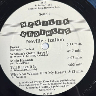 The Neville Brothers ‎– Neville-Ization LP (VG+) - schallplattenparadis