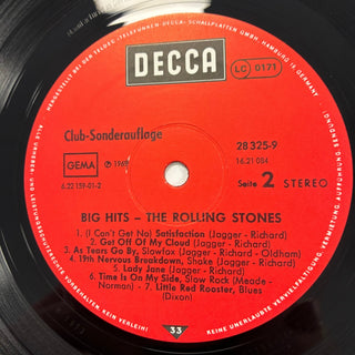 The Rolling Stones – Big Hits LP (NM) - schallplattenparadis