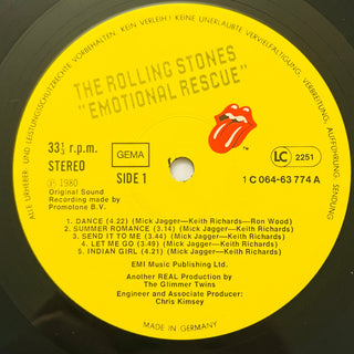 The Rolling Stones ‎– Emotional Rescue LP mit OIS und Poster (NM) - schallplattenparadis