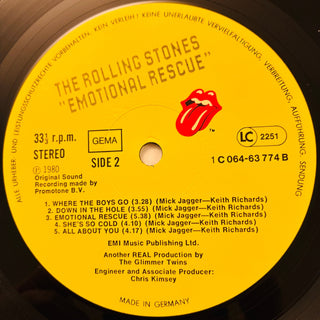 The Rolling Stones – Emotional Rescue LP (NM) - schallplattenparadis