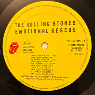 The Rolling Stones ‎– Emotional Rescue LP (NM) - schallplattenparadis